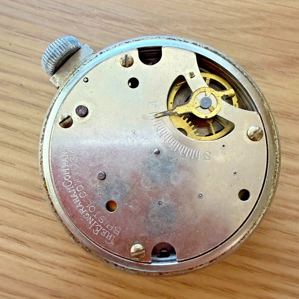 Vintage Ingraham Biltmore Pocket Watch USA Parts Repair Missing Hand Bow